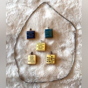 🟢 3/$20 inspirational quote necklace